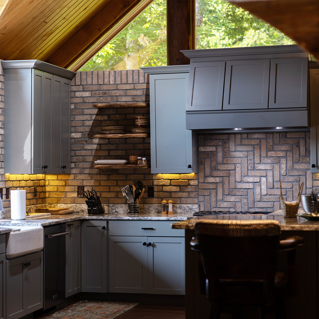 Thin brick application