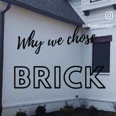 A snapshot from an instagram reel about brick