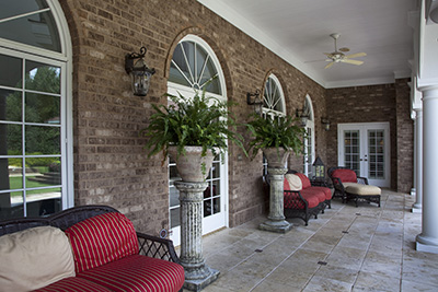 North Georgia Brick Patio Wall