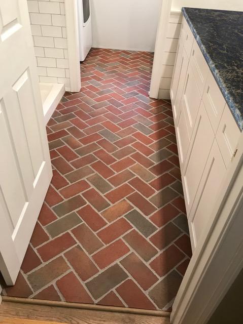 Image of a brick interior floor