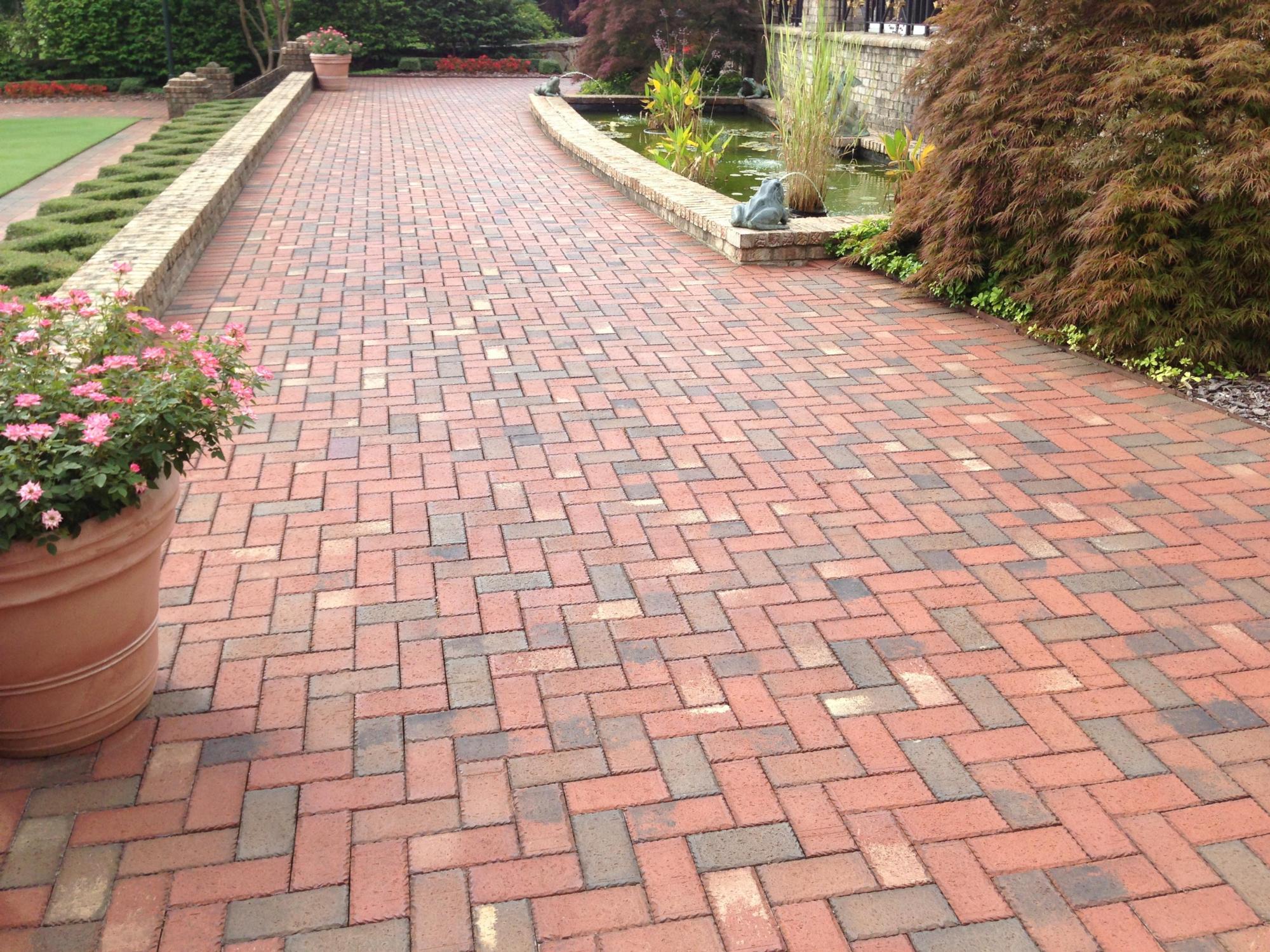 Image of a brick paved walkway