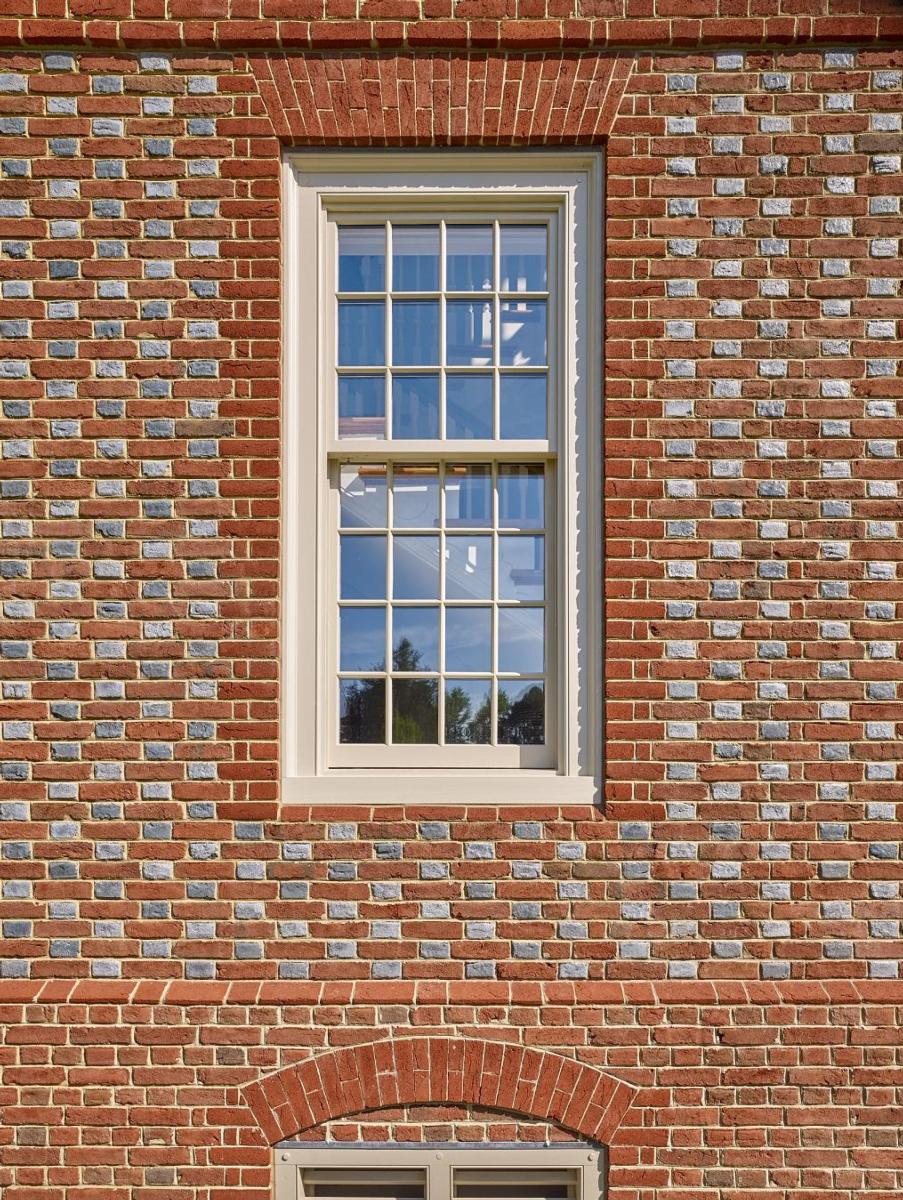 A photo of the window at the Kinsley family home