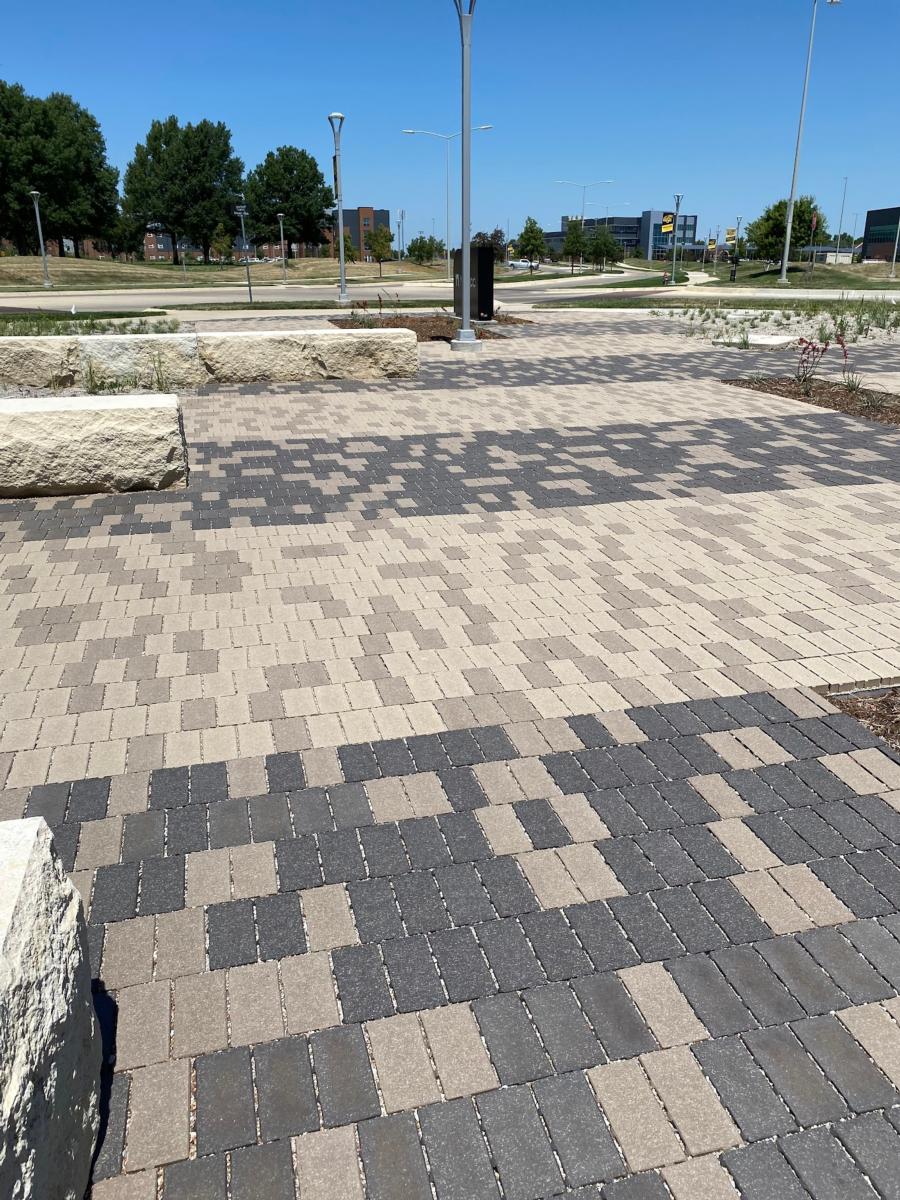Brick paving at the NetApp Wichita State University