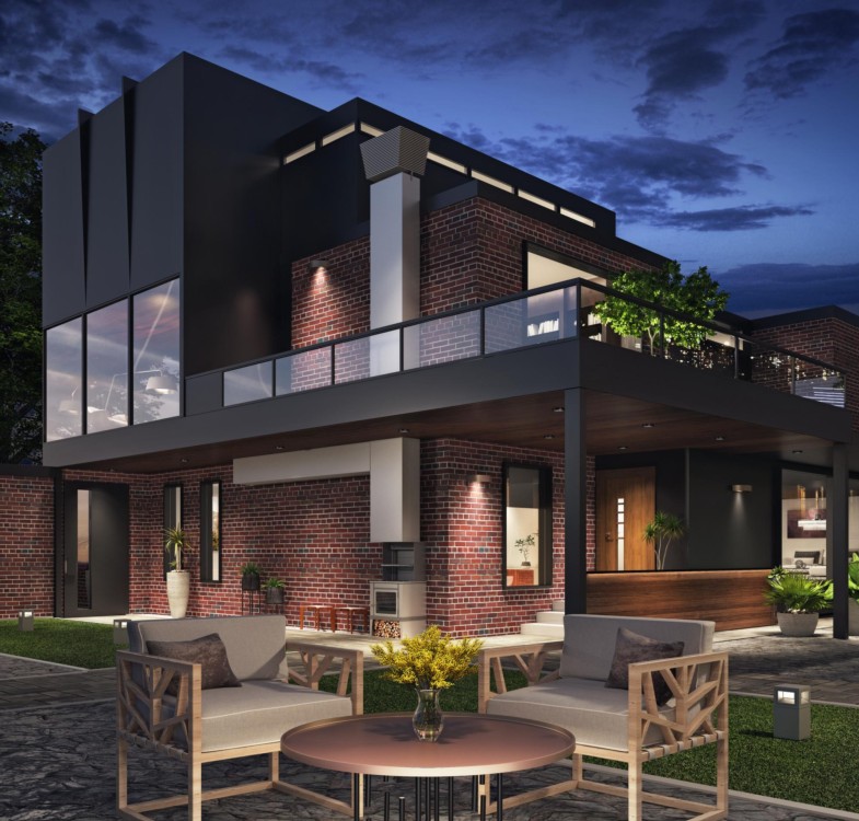 Brick exterior design inspo