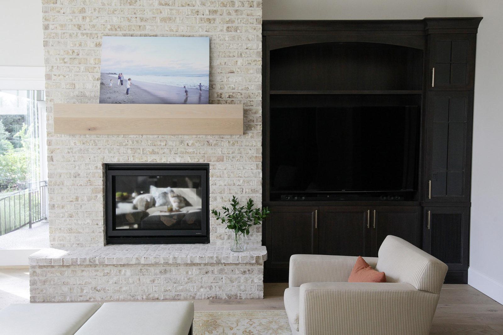 Brick Fireplace