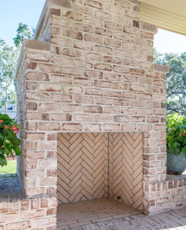 Brick Fireplace