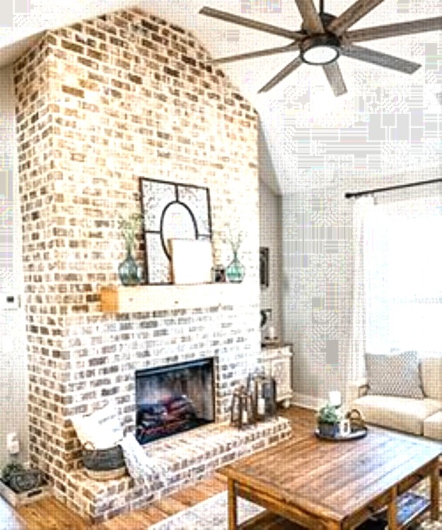 Brick Fireplace