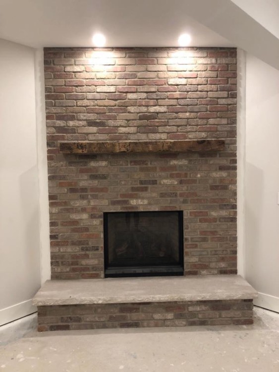 Thin brick used in residential setting