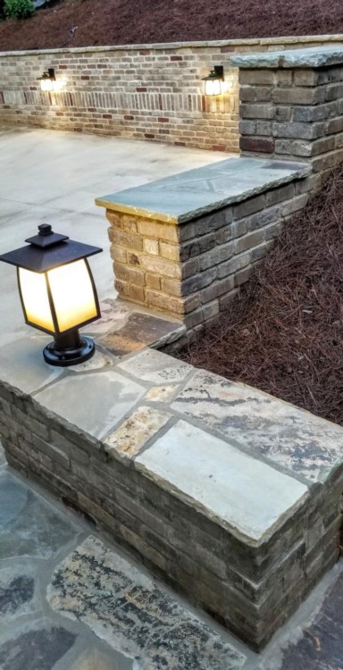 Thin brick used in residential setting