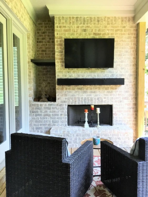 Thin brick used in residential setting
