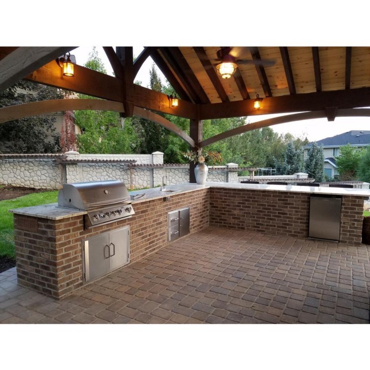 Thin brick used in residential setting