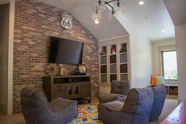 Thin brick used in residential setting