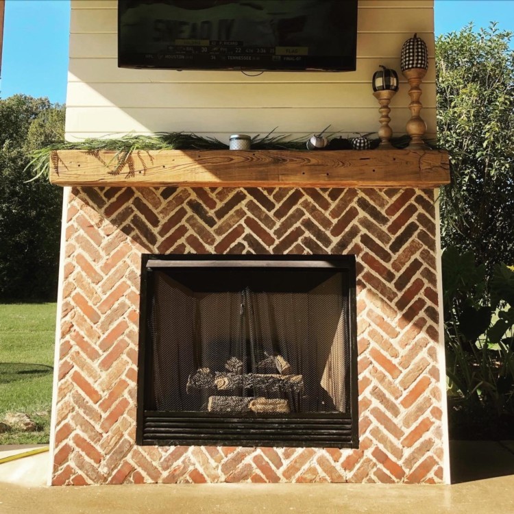 Thin brick used in residential setting