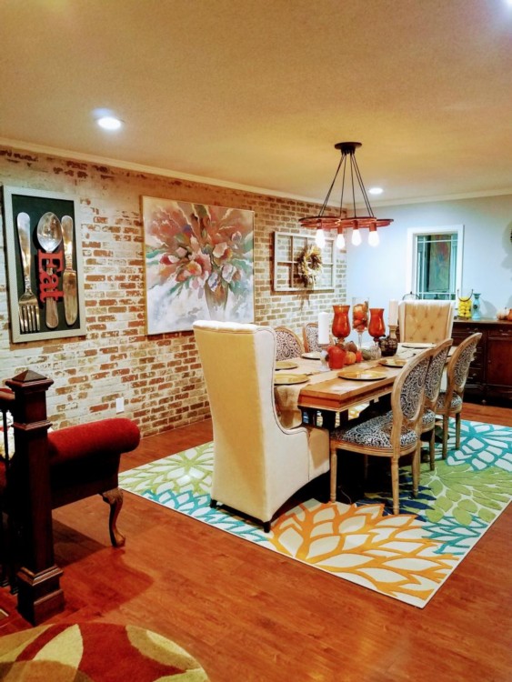 Thin brick used in residential setting