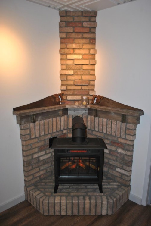 Thin brick used in residential setting