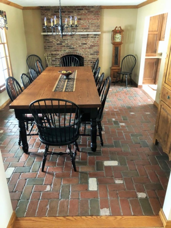 Thin brick used in residential setting