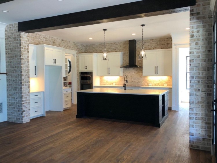 Thin brick used in residential setting