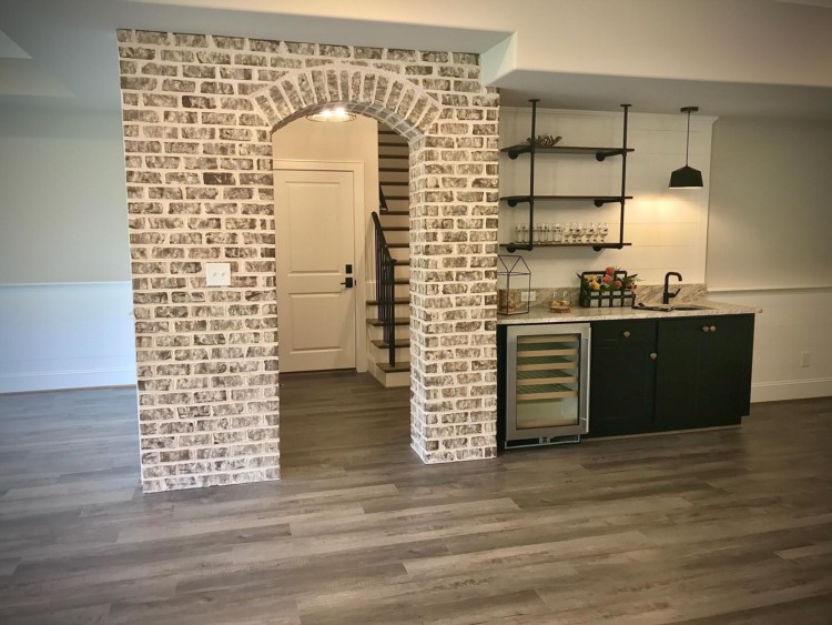 Thin brick used in residential setting