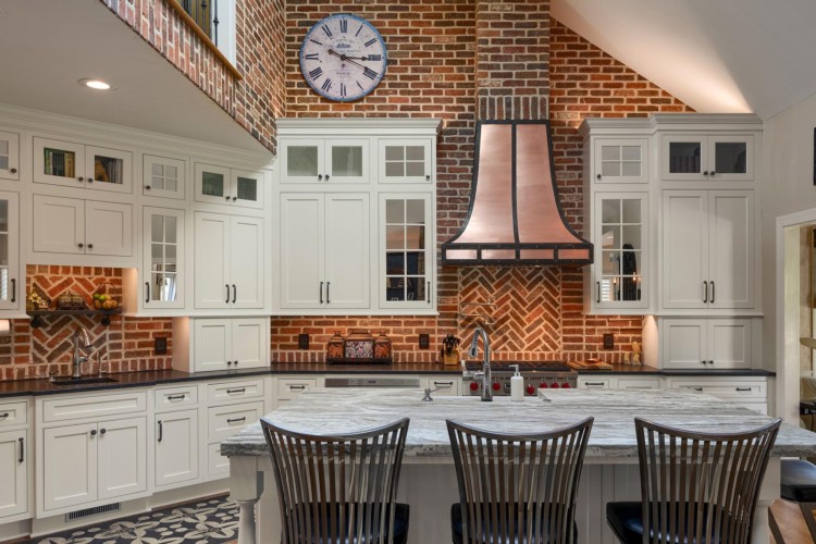 Thin brick used in residential setting