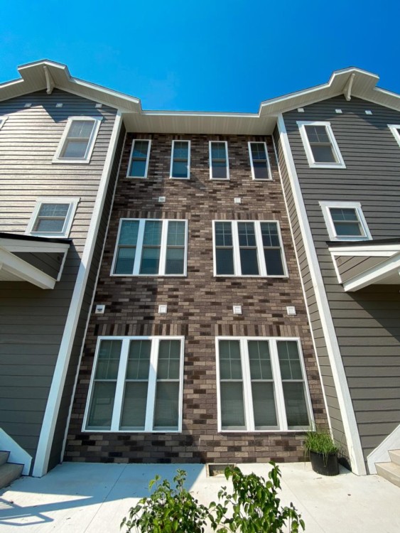 Thin brick used in residential setting