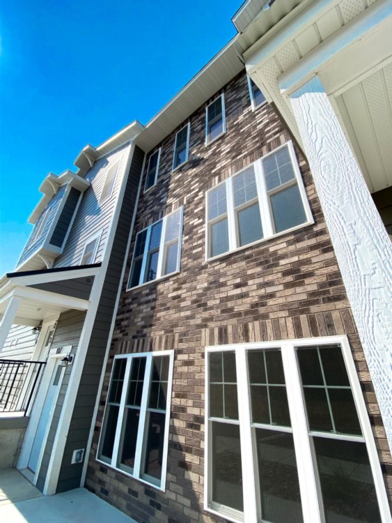 Thin brick used in residential setting