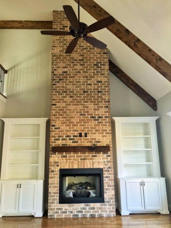 Thin brick used in residential setting
