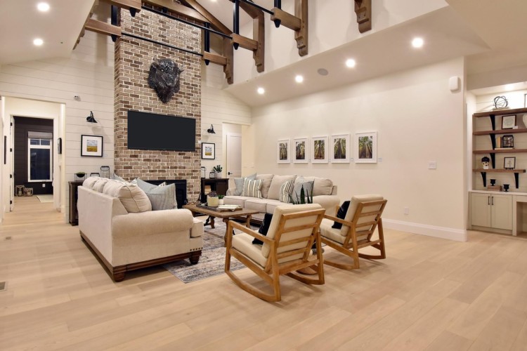 Thin brick used in residential setting