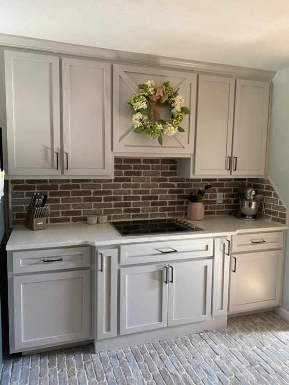 Thin brick used in residential setting