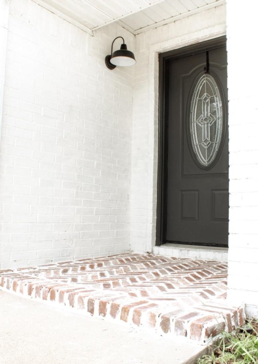 Thin brick used in residential setting