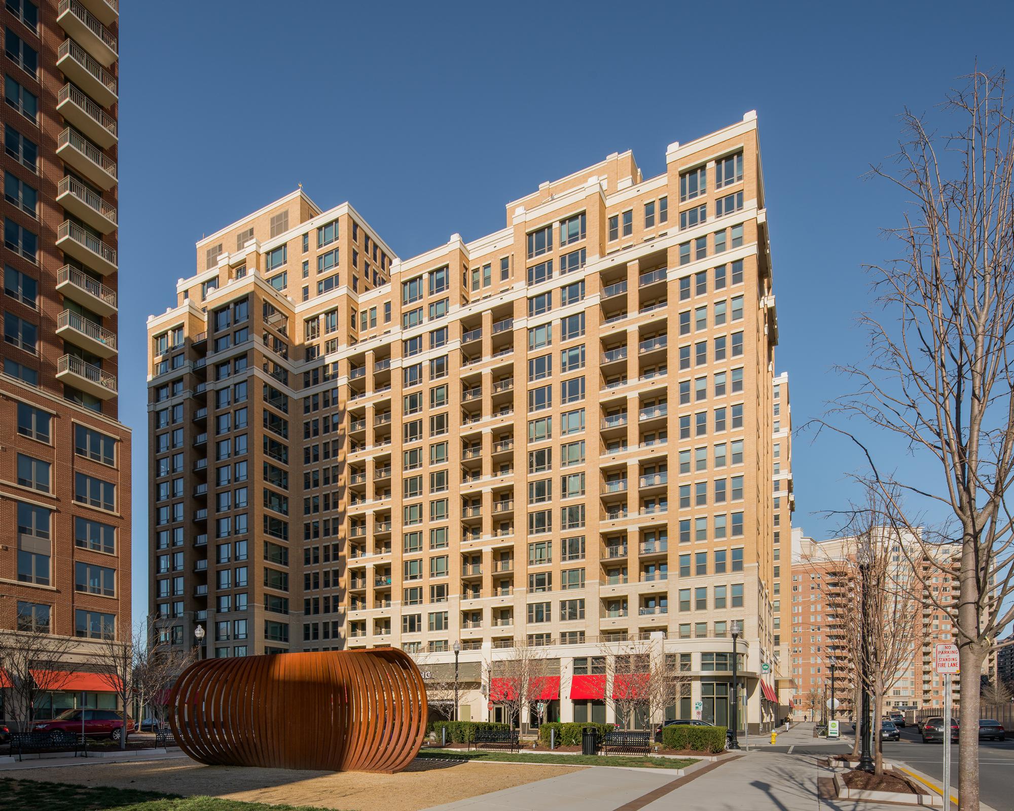 Exterior photographs of The Bartlett Multi-family housing complex