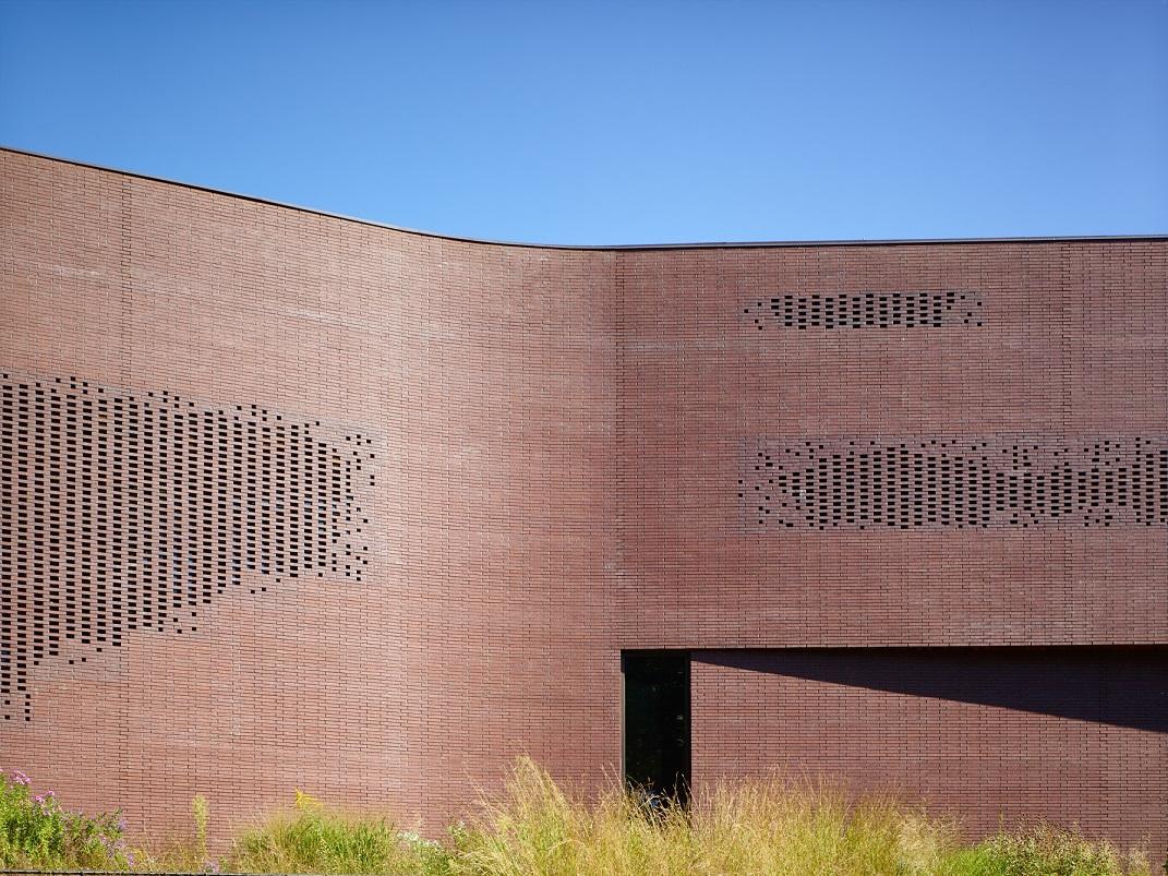 Image of the bricked exterior of the John W. Olver Transit Center