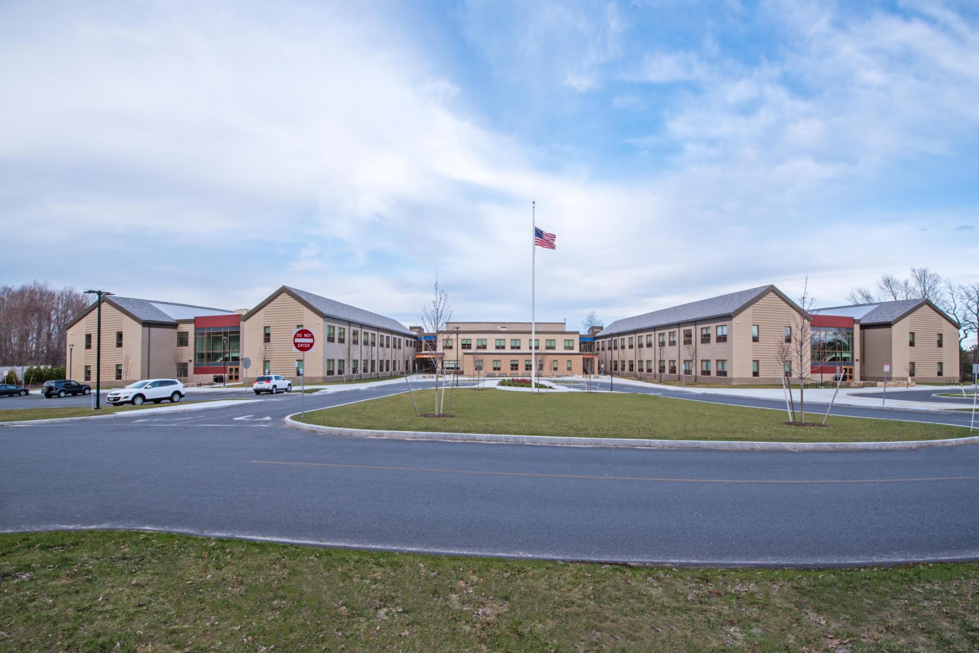 The street outside Lunenburg Middle-High School