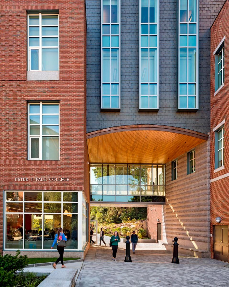 Image of the bricked exterior of the Paul College at the University of New Hampshire