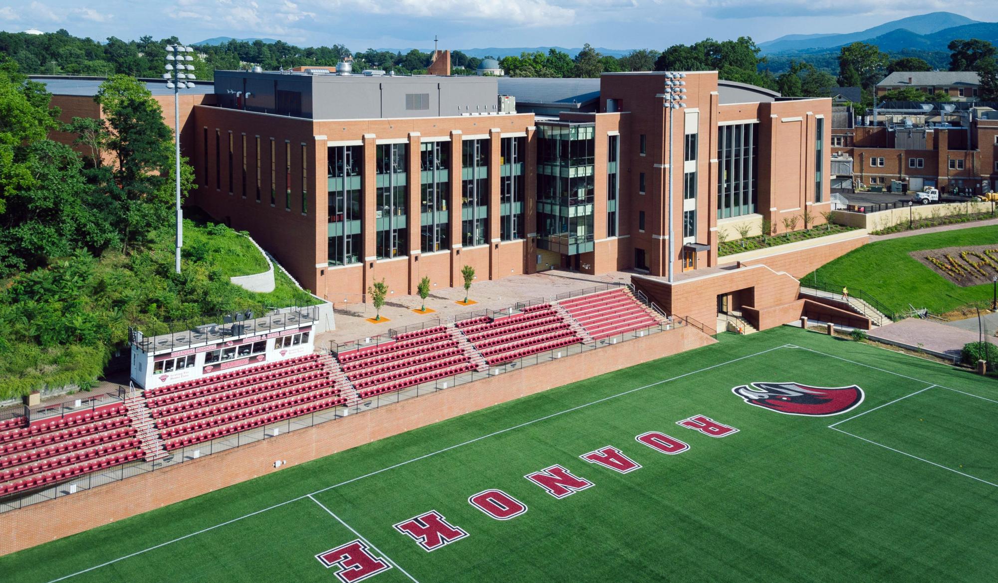 Exterior image of the Roanoke College Cregger Athletics Center